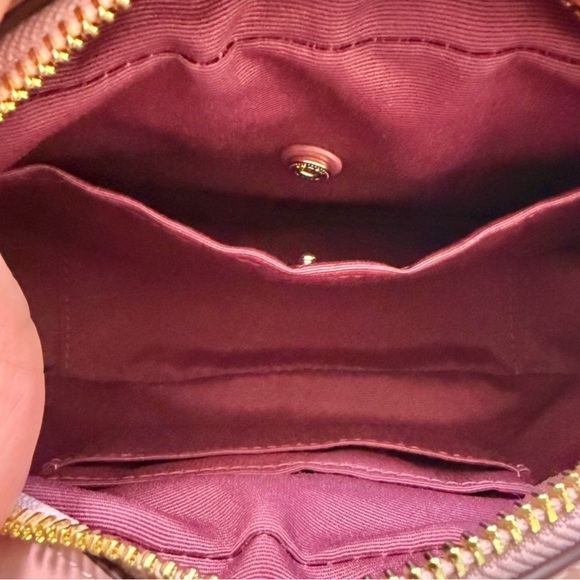 COACH Mini Jamie Camera Bag in Signature Canvas - Powder Pink with Gold Hardware - Picture 9 of 11